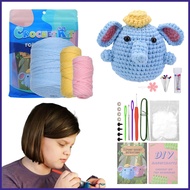 Elephant Crochet Kit Easy Crochet Starter Kit Beginner Crochet Starter Kit Learn To Elephant Crochet