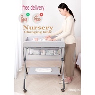 FREE DELIVERY/AVAIABLE  baby bathtub stand Diaper changing table foldable/moveable Storage changer u