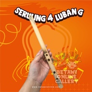 Gm05 Seruling Suling Bambu 4 Lubang