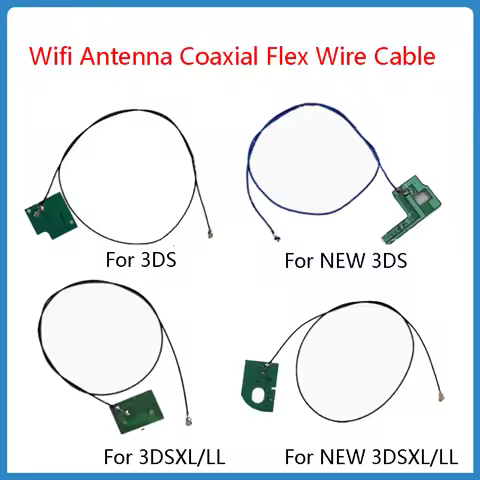 Wifi Antenna Coaxial Flex Wire Cable For Nintendo 3DS 3DSXL/LL NEW 3DS LL XL Wifi Cable PCB Wireless