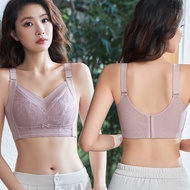 New 34-46C/D/E/F Large Size Adjustment Type Bras For Women Floral Lace Plus Size Bra Full Coverage U