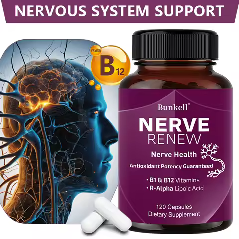 Nerve Support Supplements - Supports Healthy Nerve Function, Blood Flow, Circulation,Antioxidant,120