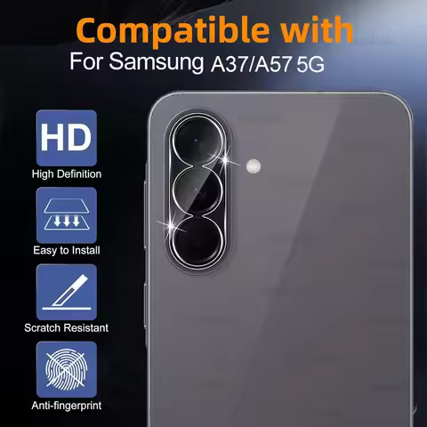 For Samsung Galaxy A57 5G Clear Curved Camera Glass For SamsungA57 SamsungA37 Galaxy A 57 37 57A Rea