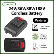 LiveTech  24V/36V/88V/188V/288V BATTERY ONLY Electric Cordless Chainsaw Grass Trimmer Cordless Drill
