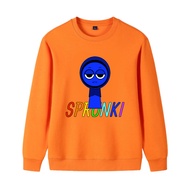 Sprunki Jevin เสื้อสเวตเตอร์แขนยาวสำหรับเด็กผู้หญิง,เสื้อแจ็คเก็ตมีฮู้ดการ์ตูนเด็กชายเสื้อผ้าเด็กเทร