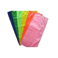 Set of 7 colorful banana flags of all sizes
