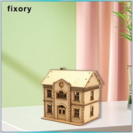 fixory 1/72 European Building Model Kit DIY Architecture Model, Miniature, Wooden House