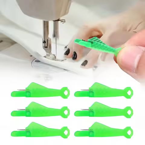 10pcs Fish Type Automatic Needle Threader Quick Sewing Machine & Hand Embroidery Floss Threader with