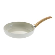 【德國Fackelmann】珍珠奶白陶瓷不沾平底鍋(24cm) (適用電磁爐)FA-5854581