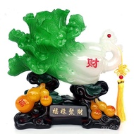 New Chinese Style Feng Shui Lucky Crafts Chinese Cabbage Jade Cabbage Home Fulu Phnom Penh Decoratio