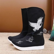 Opera Boots Men Antique Shoes Heightening New Style Men's Boots Opera Thin-Soled Boots Inner Heighte