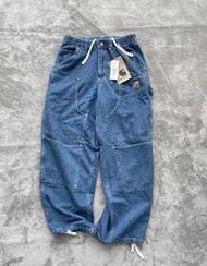 外國預訂 carhartt x invincible 刺繡logo 洗水感長褲