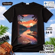 FINLAND 19-WEAR SOUVENIR T-SHIRT FINLAND STATETAG COTTON 24S SOUVENIR PREMIUM GIFT