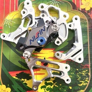 [ COMBO heo + pát ] Heo NISSIN 2pis CNC màu Xám _ Lắp mọi xe SIRIUSWAVEFUTUREEXVARIO..