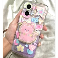 OPPO Reno 8 Z 5G Case OPPO Reno 8 5G Case OPPO Reno 8T 5G Case OPPO Reno 7Z 5G Case Color graffiti cat phone case Shockproof Phone Case With Stand