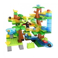 FUNLOCK 130PCS JUNGLE MaRBLE RUN LEGO COMPATIBLE BLOCKS