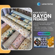 [rf02] KAIN RAYON PREMIUM HARGA 0,5 METER / RAYON / Kain katun / rayon