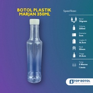 (PACKAGE CONTENTS 21PCS) MARJAN PLASTIC BOTTLE 350ML JUICE PACKAGING BOTTLE 350ML PLASTIC BOTTLE 350