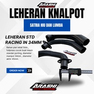 Leher knalpot Satria 2 tak hiu dan lumba Fulpres Bahan tebal Pnp knalpot ahm rtx nxl el9 arashi htx