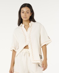 RIPCURL เสื้อเชิ้ต 06GWSH SUNSET LUAU EMBROIDERED SHIRT 2025-S2