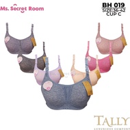 KATUN TALLY BRA BH 019 | No Wire | THIN FOAM | CUP C | FULL CUP | SIZE 36-42 | Hook 3 | Soft Cotton 