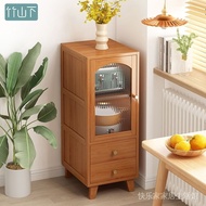 Storage Cabinet Living Room Kitchen Sideboard Wall-Mounted Integrated Simple Nanzhu Storage Small Ki