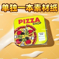 新品到店/披萨爆款美食安静书免剪自制美容店网红儿童玩具女孩子diy豪华豆4.16 New arrivals in store/pizza popular delicacy quiet book no-