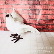 Burung merpati tiruan, hiasan burung merpati keamanan, burung berbulu, burung merpati putih, alat pe
