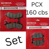 (06455-KRE-K01)+(06435-K97-N01) HONDA BRAKE PAD SET for PCX 150/160 CBS