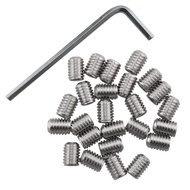 Socket Set Screws DGBRSM 25pcs 10#-32 x 1/4" Stainless Steel Allen Head Hex Hexagon Socket Set Screw