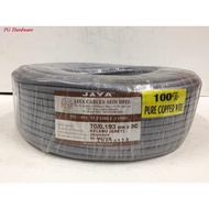 JAYA PVC Flexible 3 Cord Cable ( 70/0.193mm x 3c )
