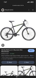 Merida Matts 6.2 Mountain Bike Black/Green