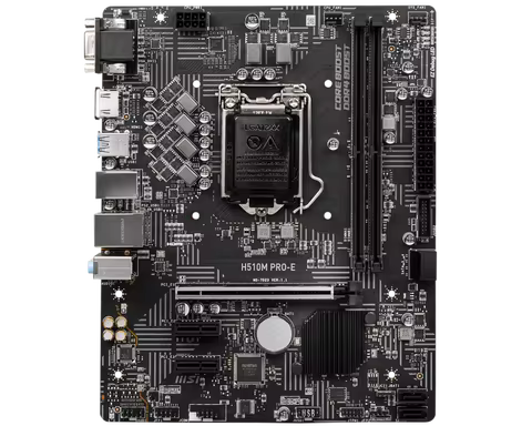 MSI H510M PRO-E Micro ATX Intel H510 Gaming PC Motherboard for Intel 10th/11th Gen CPU I9 I7 11900K 