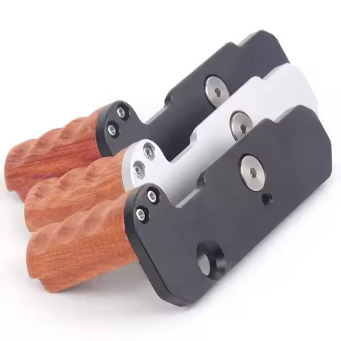 Fittest Wooden Handgrip Camera Grip for Nikon FM FM2 FE FE2 Arca-Swiss Base Plate Tripod Quick-Relea