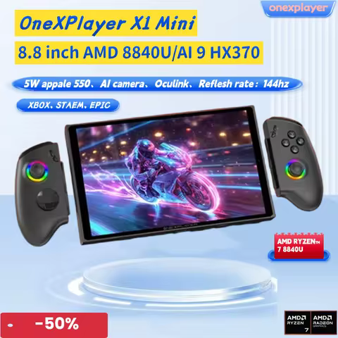 Latest ONEXPlayer X1 mini 8.8inch AMD 8840u AMD AI9 HX Portable Laptop, Playing Games And Watching V