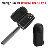 For Insta360 X3 Portable Mini PU Protective Storage Box Waterproof Carrying Bag for Insta360 One X2 X Panoramic Camera Accessory