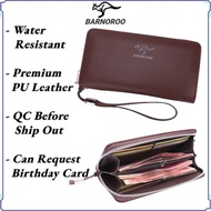 Dompet Lelaki Murah Beg Duit Tangan Kulit PU  Man Wallet Long Men Clutch Bag Hand Bag PU Leather Waterproof Dadingroo