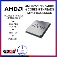 EDGE | AMD Ryzen 5 3400G 4 Cores 8 Threads MPK Processor