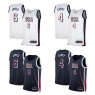 2024 America National Team Basketball Jersey USA James Jersey Curry Jersey Embroidered