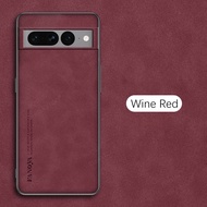 Ốp da cho Google Pixel 8 7 Pro 7A 4G 5g vỏ điện thoại TPU mềm da cừu chống sốc trường hợp cho Google