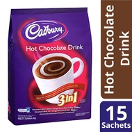 Cadbury 3 in 1 Hot Chocolate Drink/Minimum Chocolate Powder 450g (15's x 30g)