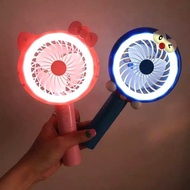 KIPAS ANGIN DORAEMON RABBIT PORTABLE FAN MINI DISNEY GENGAM TANGAN LED