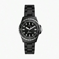 FOSSIL THREE-HAN DWHITE CERAMIC WOMEN'S WATCH CE1107/CE1108