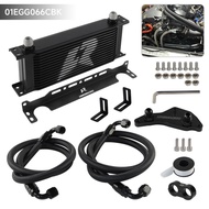 AN10 15 Row Oil Cooler Kit Thermostat Adapter For BMW N54/N55 335i 535i 535xi