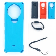 Insta360 X5 対応 保護ケース 保護カバー レンズカバー レンズキャップ ガード キャップ アクセサリー Insta360 X5 専用 シリコンケース オールラウンド 防塵・耐落下性 (Bl