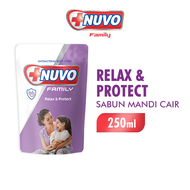 NUVO Sabun Mandi Cair Relax & Protect Pouch 250ml