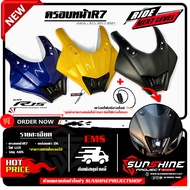 ครอบหน้าR7 ใส่R15 2017-2021 พร้อมชุดไฟสปอร์ตไลท์ เคลือบผิว 2K เงางามผลิตจากวัสดุ ABS แข็งแรง