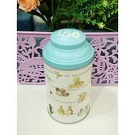 Tin cylinder box container Peter rabbit