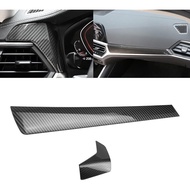 Xotic Tech Inner Dashboard Center Console Stripe Cover Trim, Carbon Fiber Pattern, Compatible with B