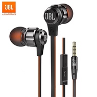 Original JBL T180A Stereo In-Ear Earphone Running Sports 3.5mm Wired Earbuds Pure Deep Bass Game Music Headset Handsfree Calls with Mic